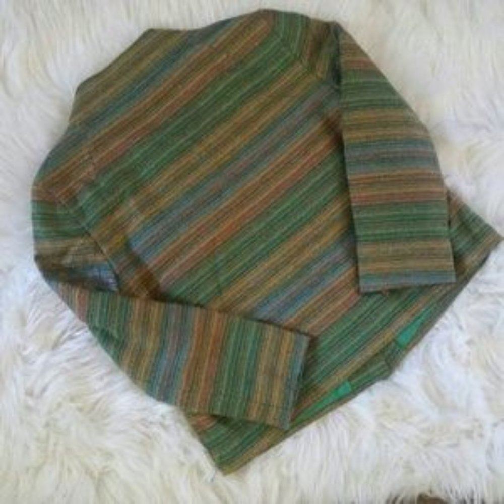 Zara Basic Pinstripe One Button Jacket Size S - image 3